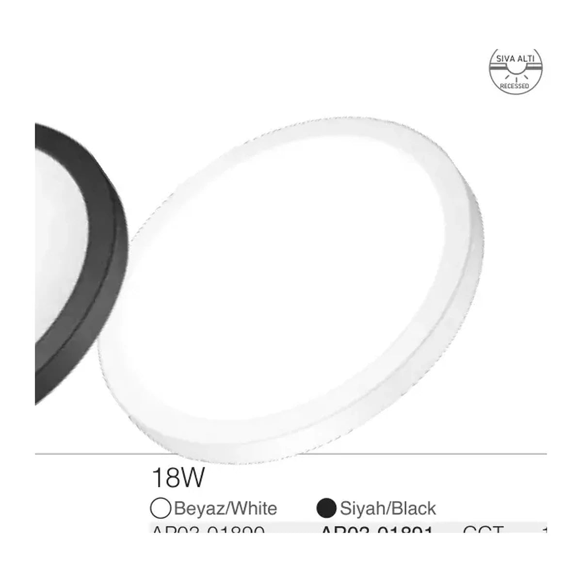[Teknik çizim] ACK LED Panel – AP03-02491 teknik çizim