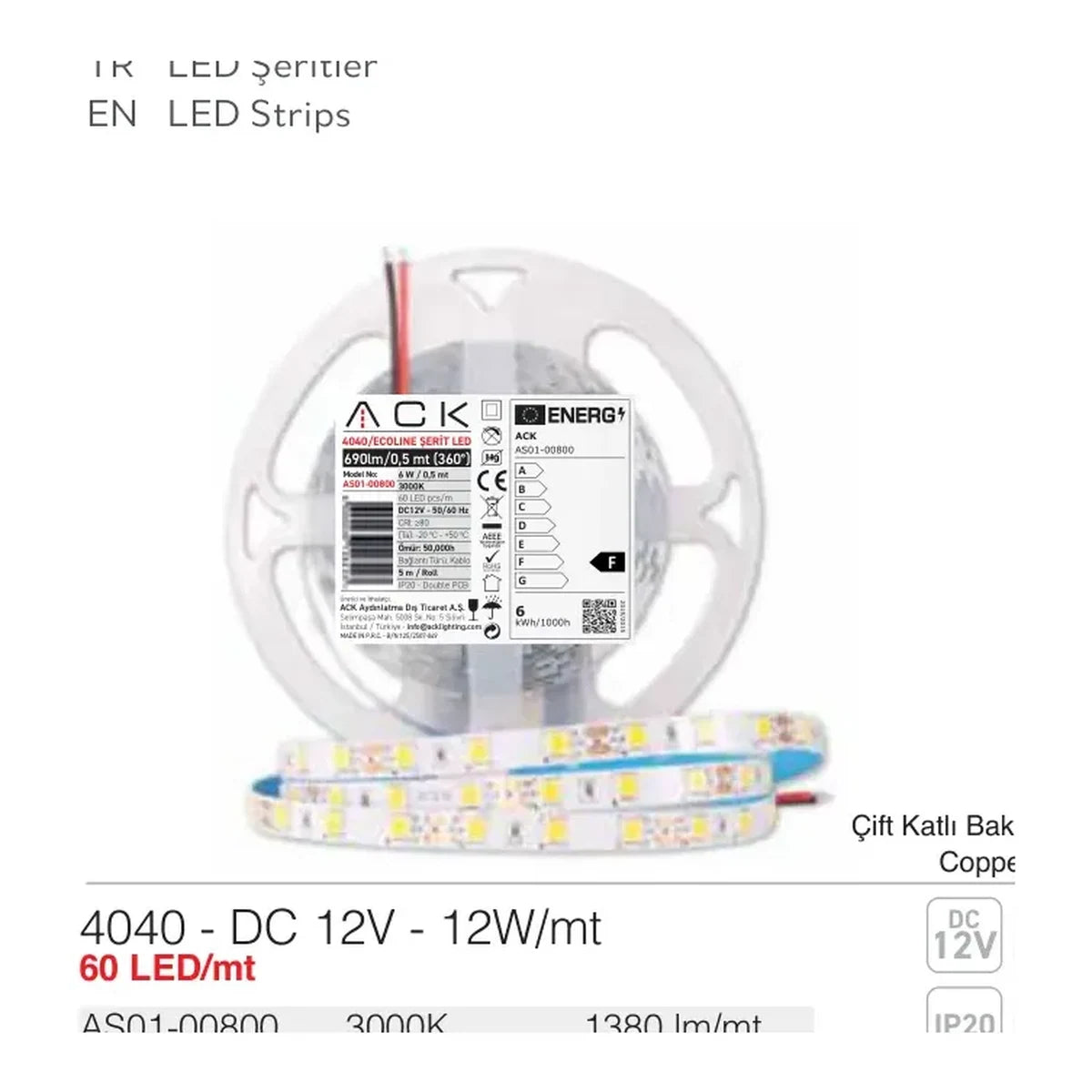 ACK Şerit LED – AS01-00804 ürün görseli