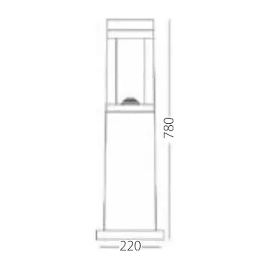 [Teknik çizim] ACK Bahçe Armatürü – AG57-03121 teknik çizim