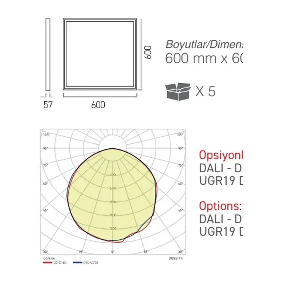 [Ölçü çizimi] ACK LED Backlight – AP04-46630 ölçü çizimi
