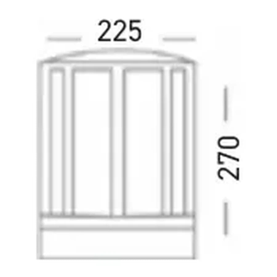 [Teknik çizim] ACK Bahçe Armatürü – AG55-08021 teknik çizim