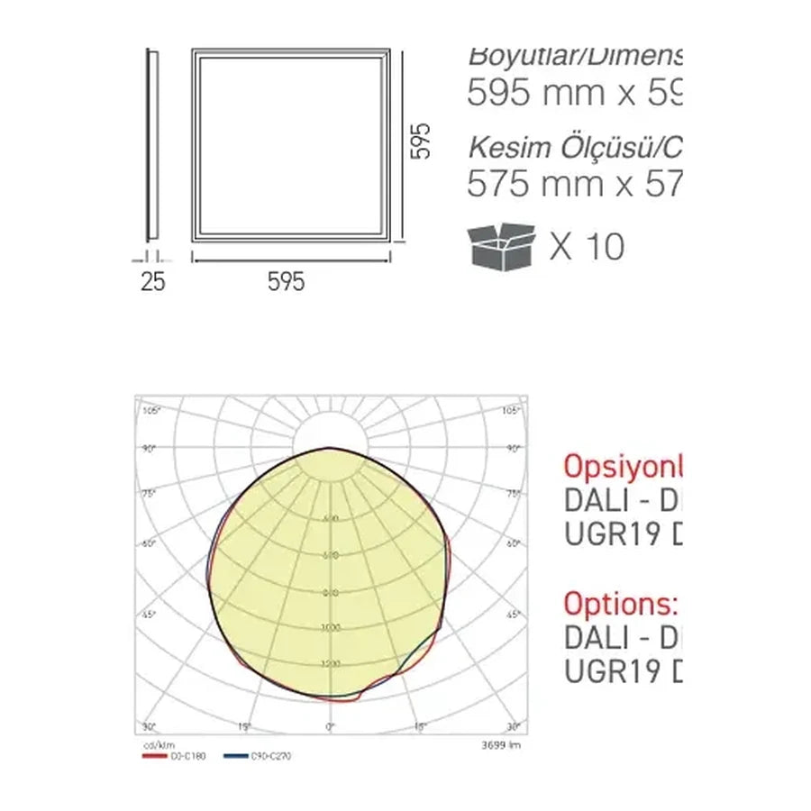 [Ölçü çizimi] ACK LED Backlight – AP20-36630 ölçü çizimi