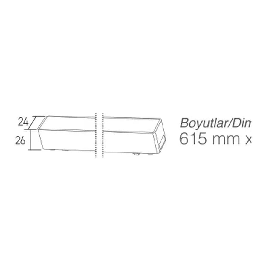 [Ölçü çizimi] ACK Ray Armatürü – AD45-01391 ölçü çizimi