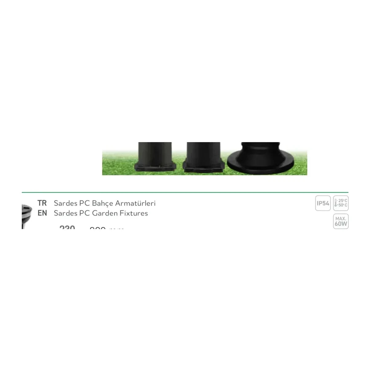 ACK Bahçe Armatürü – AG55-05121 ürün görseli