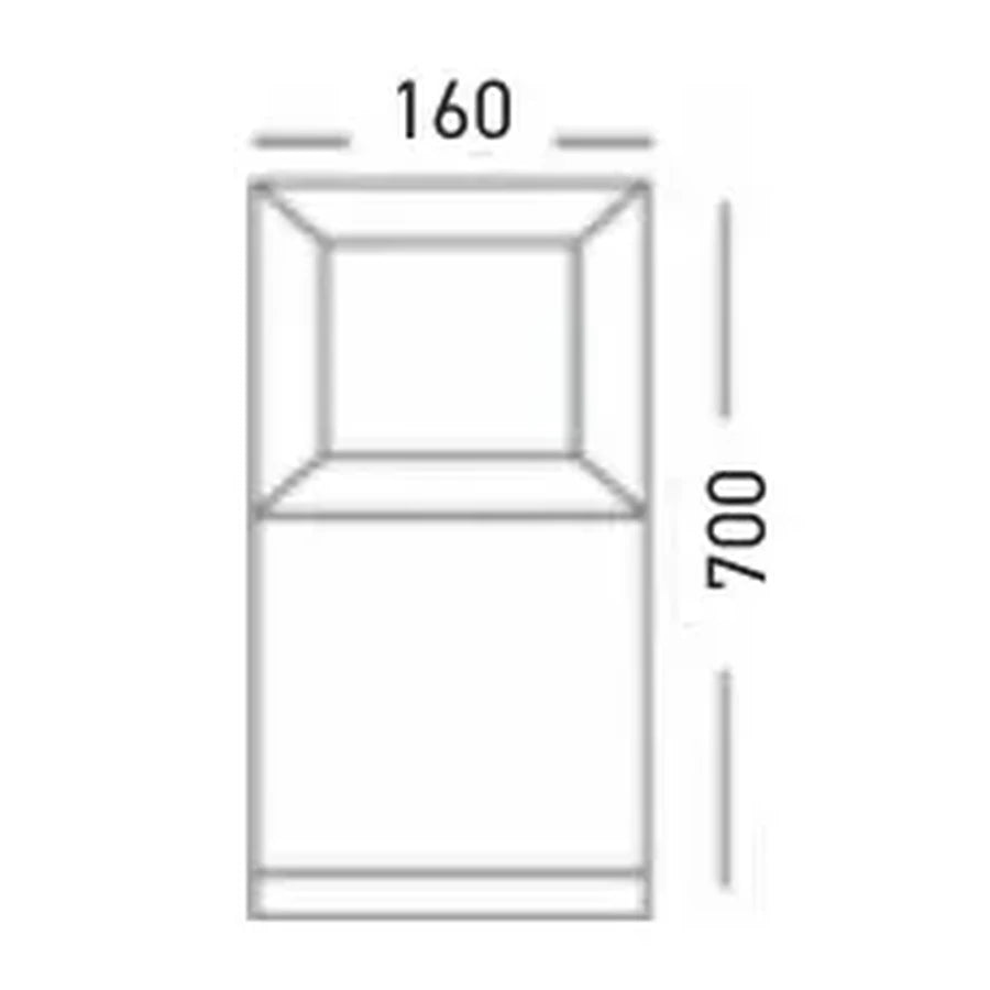 [Teknik çizim] ACK Bahçe Armatürü – AG55-09101 teknik çizim