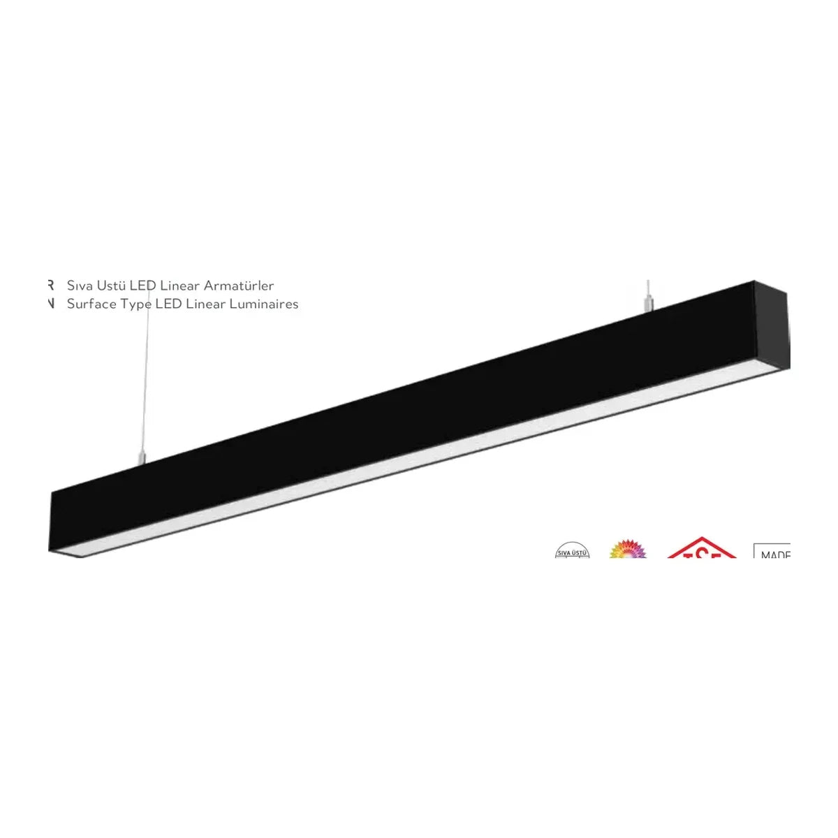 ACK AL01-22201 Lineer ve Bant Armatür Sıva Üstü 42W